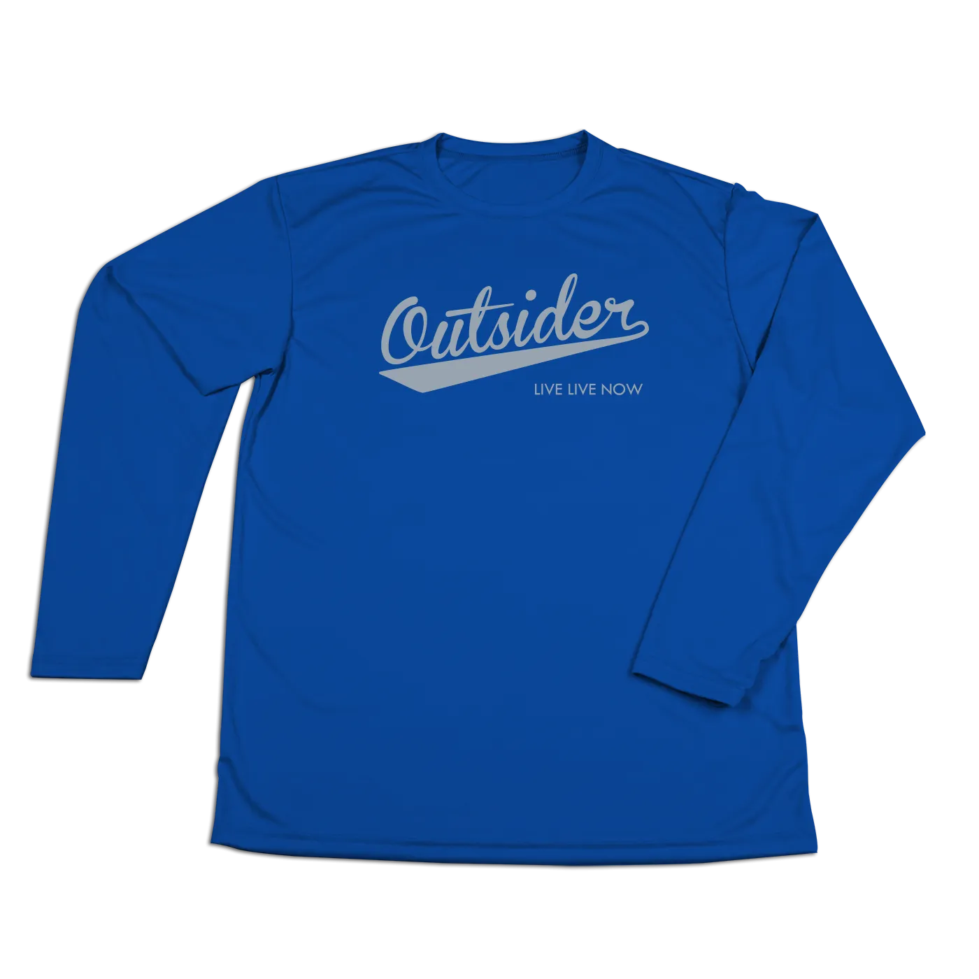 #OUTSIDER Performance Long Sleeve Shirt - Gray Print