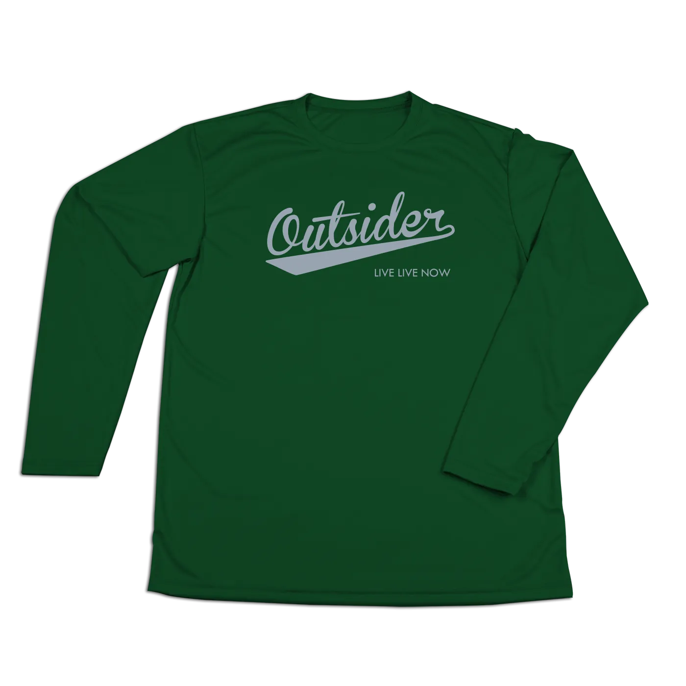 #OUTSIDER Performance Long Sleeve Shirt - Gray Print