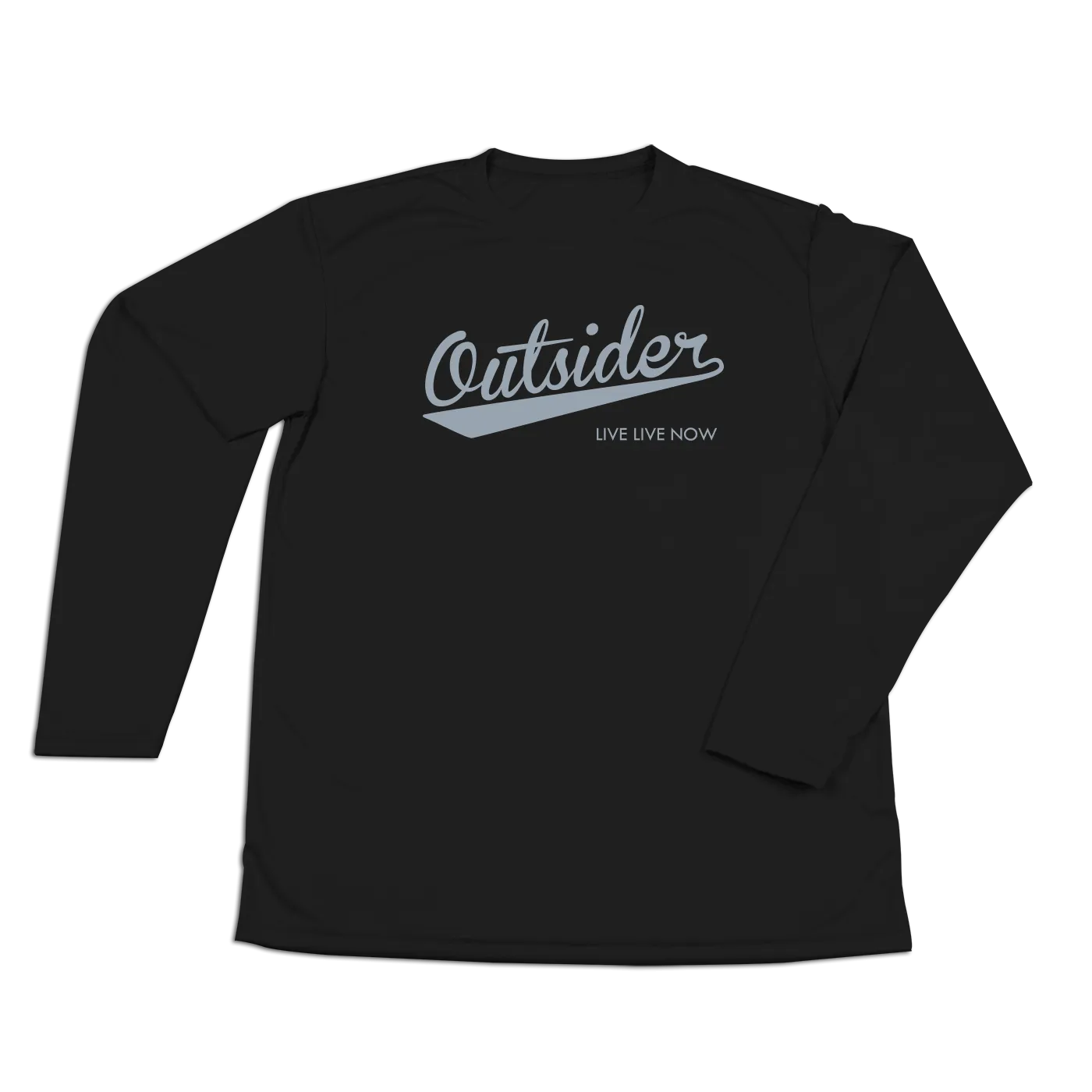 #OUTSIDER Performance Long Sleeve Shirt - Gray Print