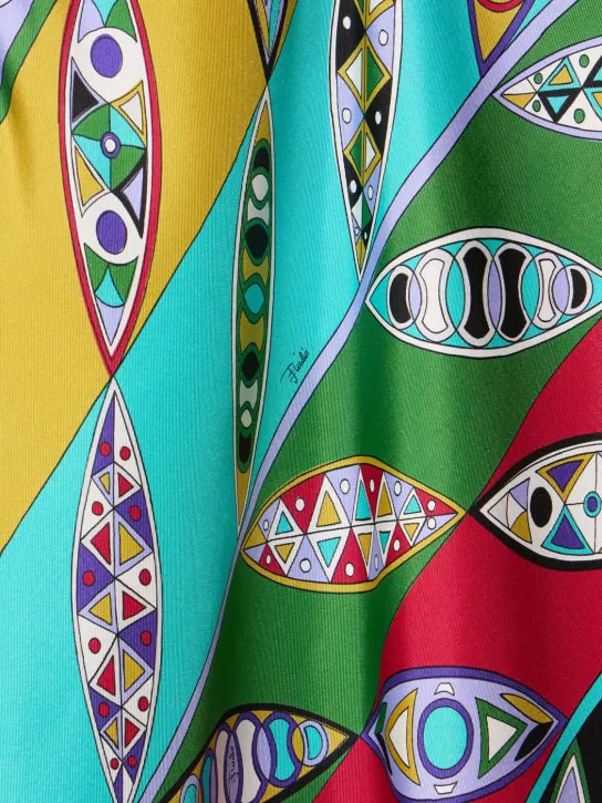 Pucci   Girandole printed silk twill top 