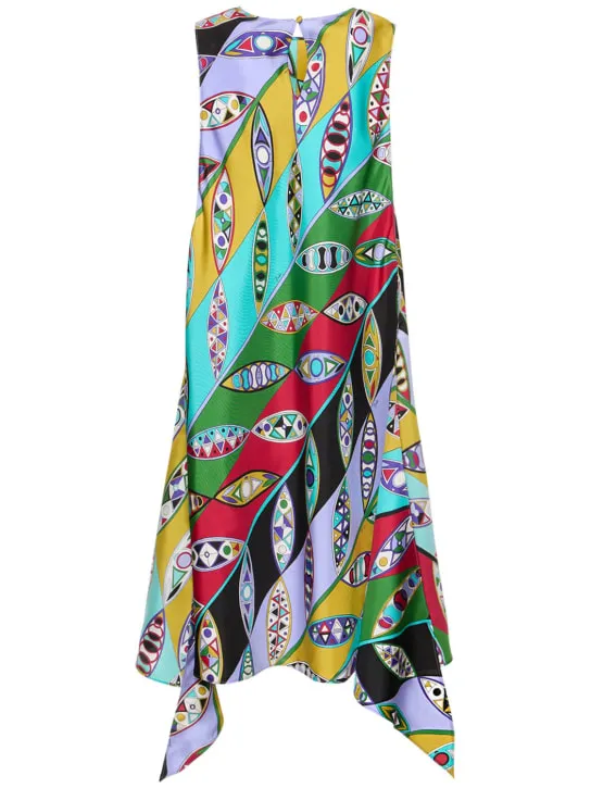Pucci   Girandole printed silk twill top 