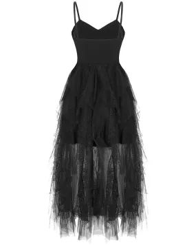 Punk Rave Daily Life Kiss From A Rose Gothic Midi Dress