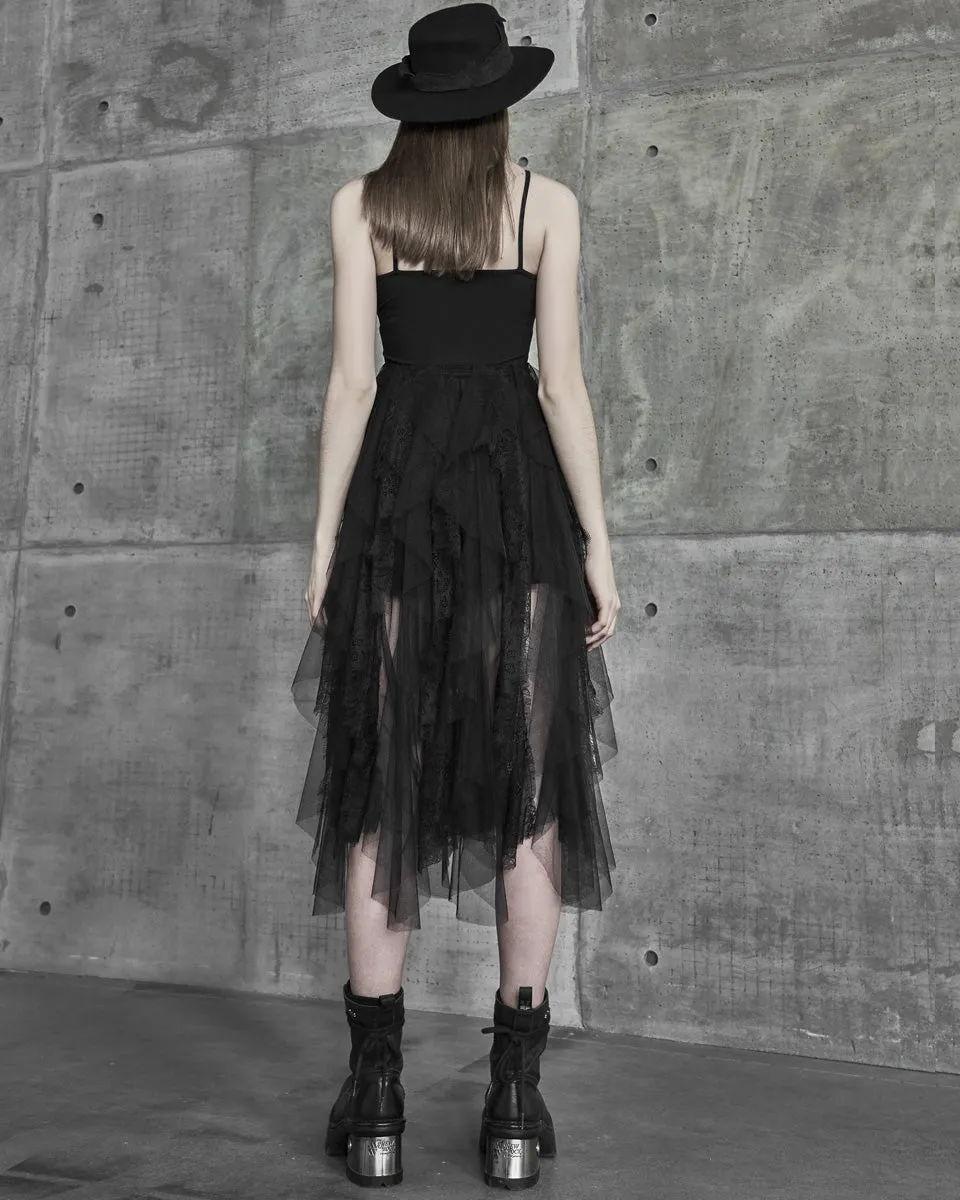 Punk Rave Daily Life Kiss From A Rose Gothic Midi Dress