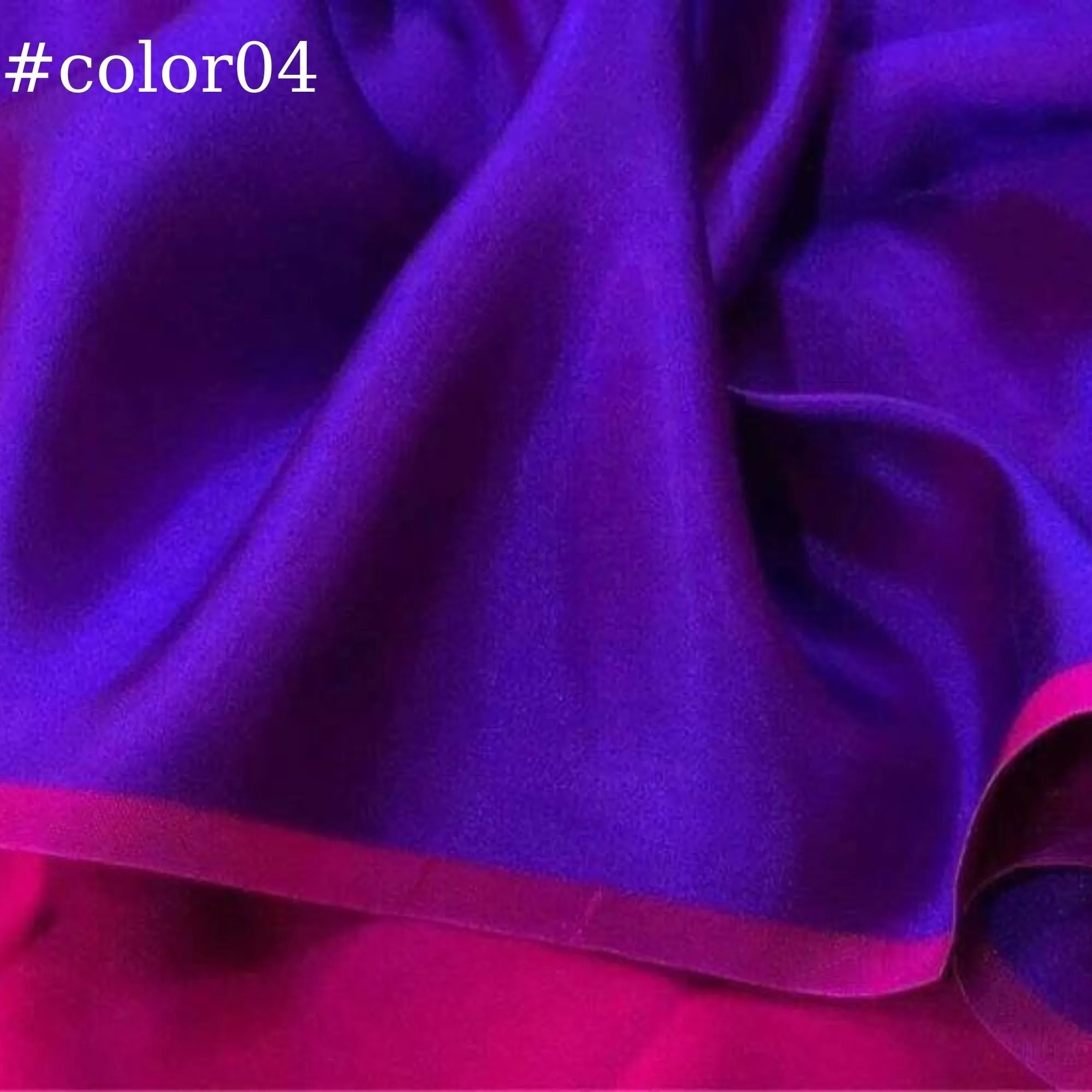 PURE MULBERRY SILK fabric by the yard – Blue, Green, Purple silk satin fabric – 19mm - Organic fiber - Gift for women