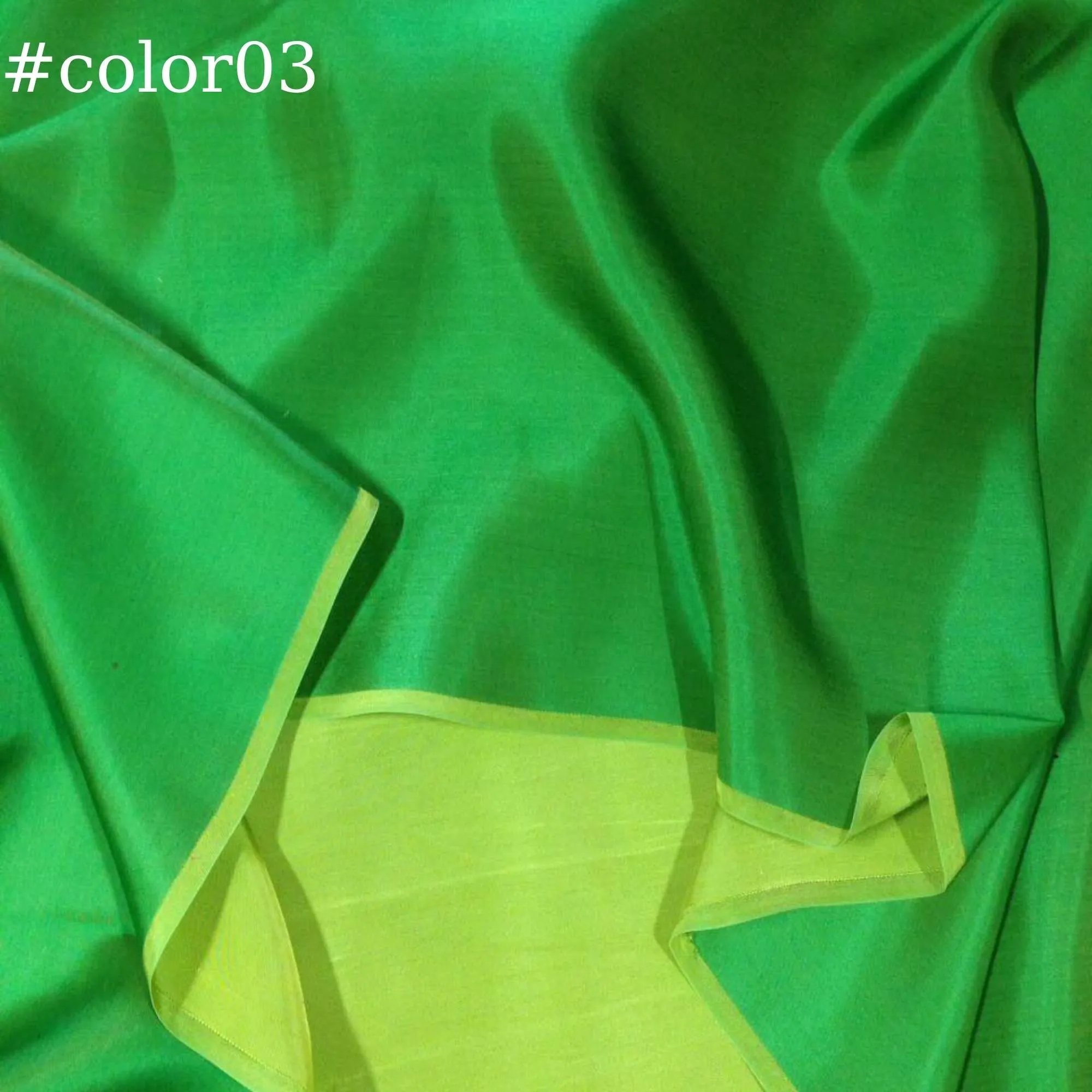 PURE MULBERRY SILK fabric by the yard – Blue, Green, Purple silk satin fabric – 19mm - Organic fiber - Gift for women