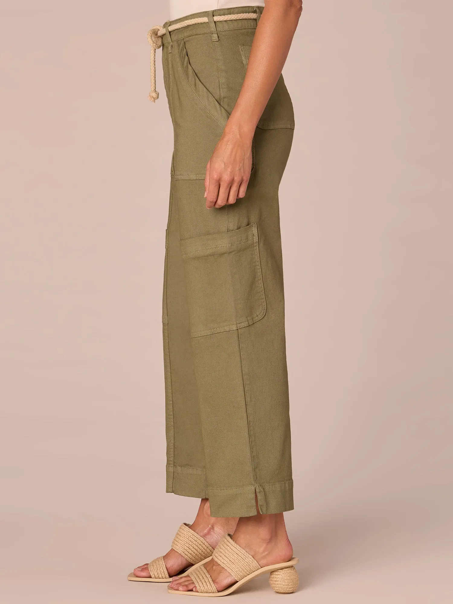 "Ab"solution Skyrise Relaxed Straight Leg Utility Plus Size Pants with