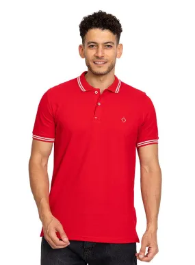 Racing Red Tipped Polo