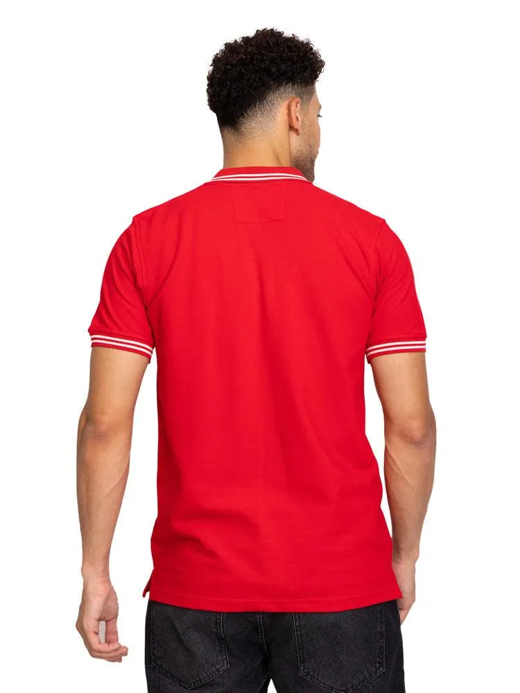 Racing Red Tipped Polo