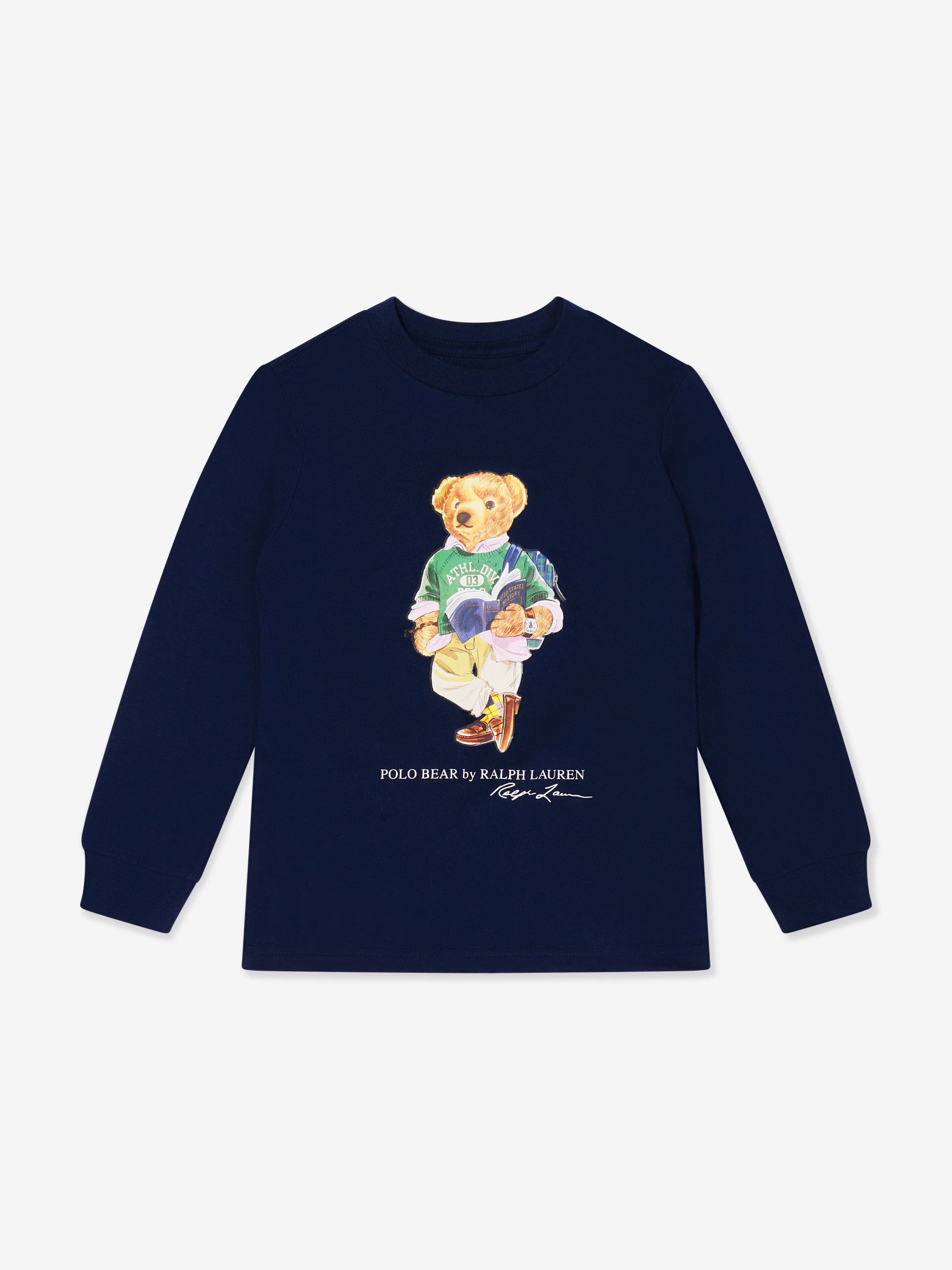 Ralph Lauren Boys Long Sleeve Bear T-Shirt