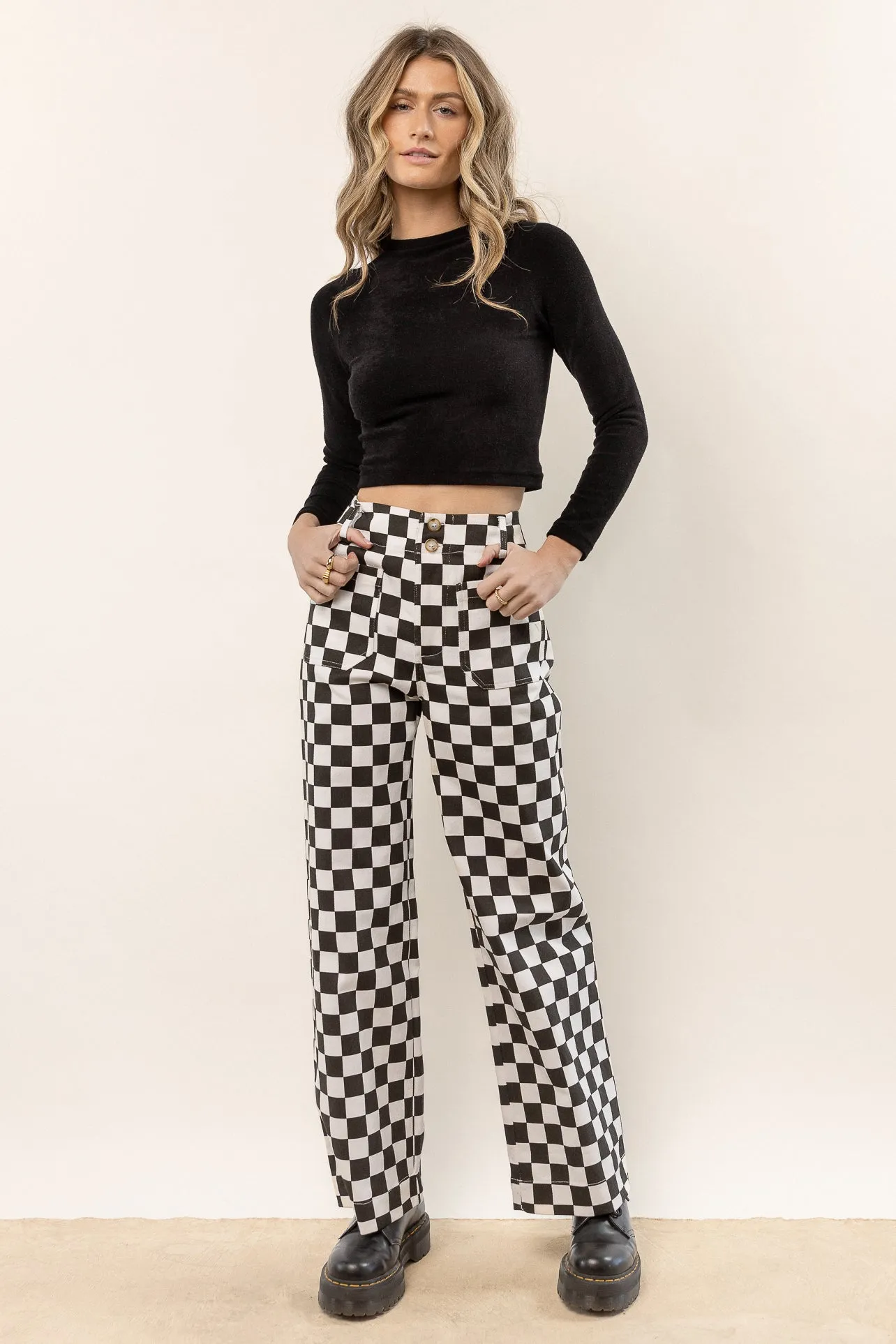 Rania Cropped Top in Black - FINAL SALE