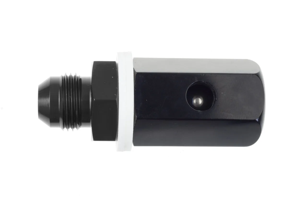 Redhorse Performance -8AN Male Roll Over Vent Valve - Black - 566-08-2