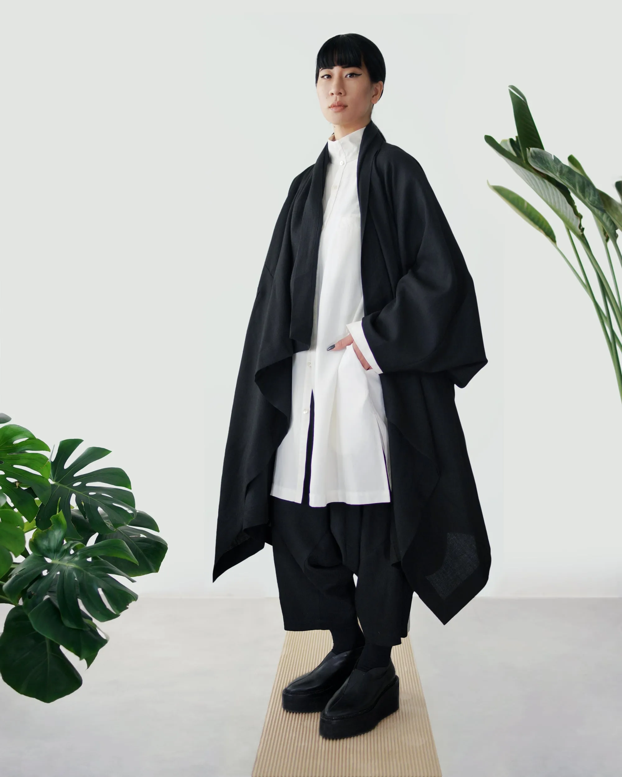 ROSEN O-Ren Coat in Silk-Wool