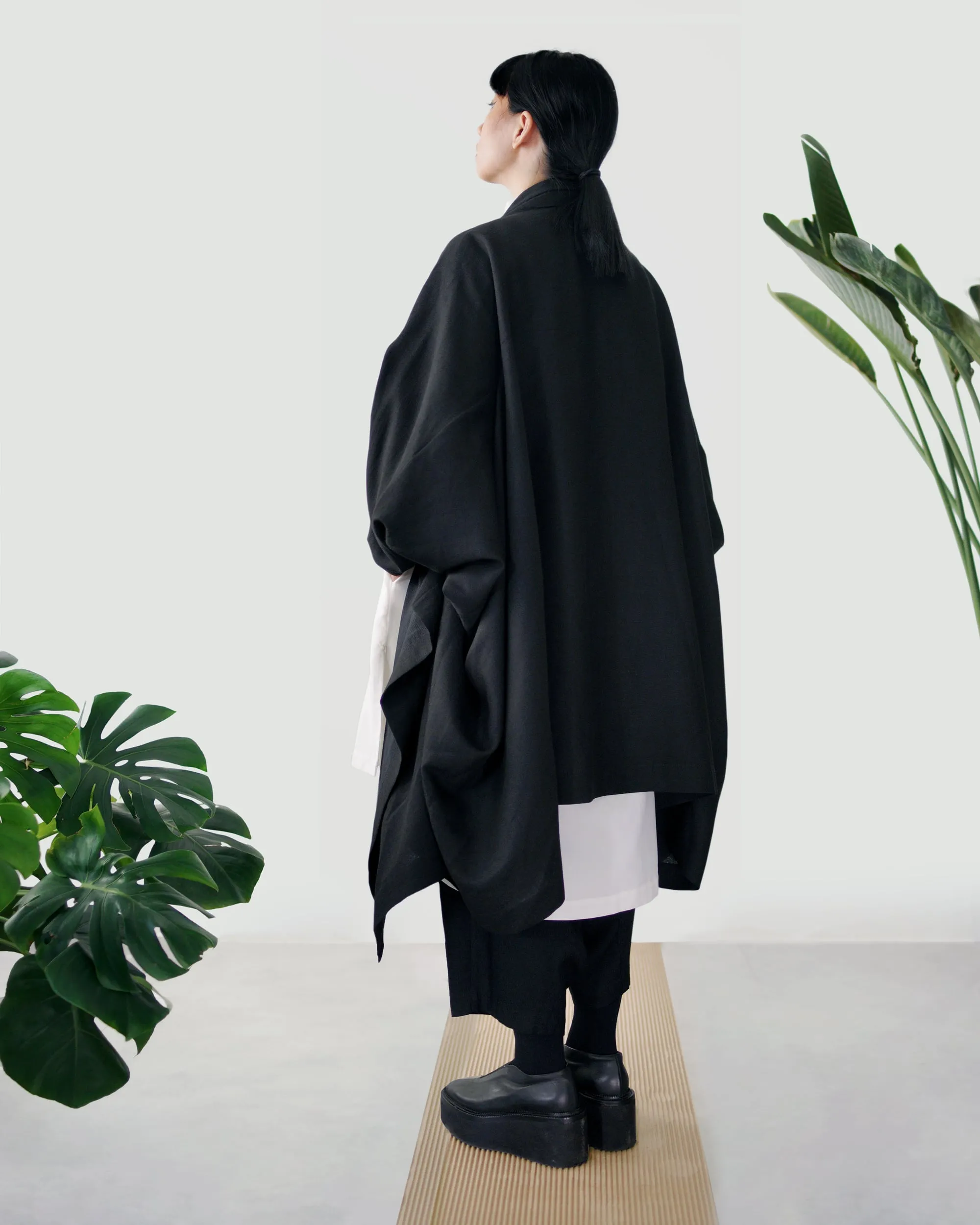 ROSEN O-Ren Coat in Silk-Wool