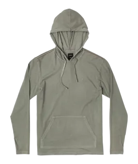 RVCA PTC Pigment Hooded L/S Tee-Aloe