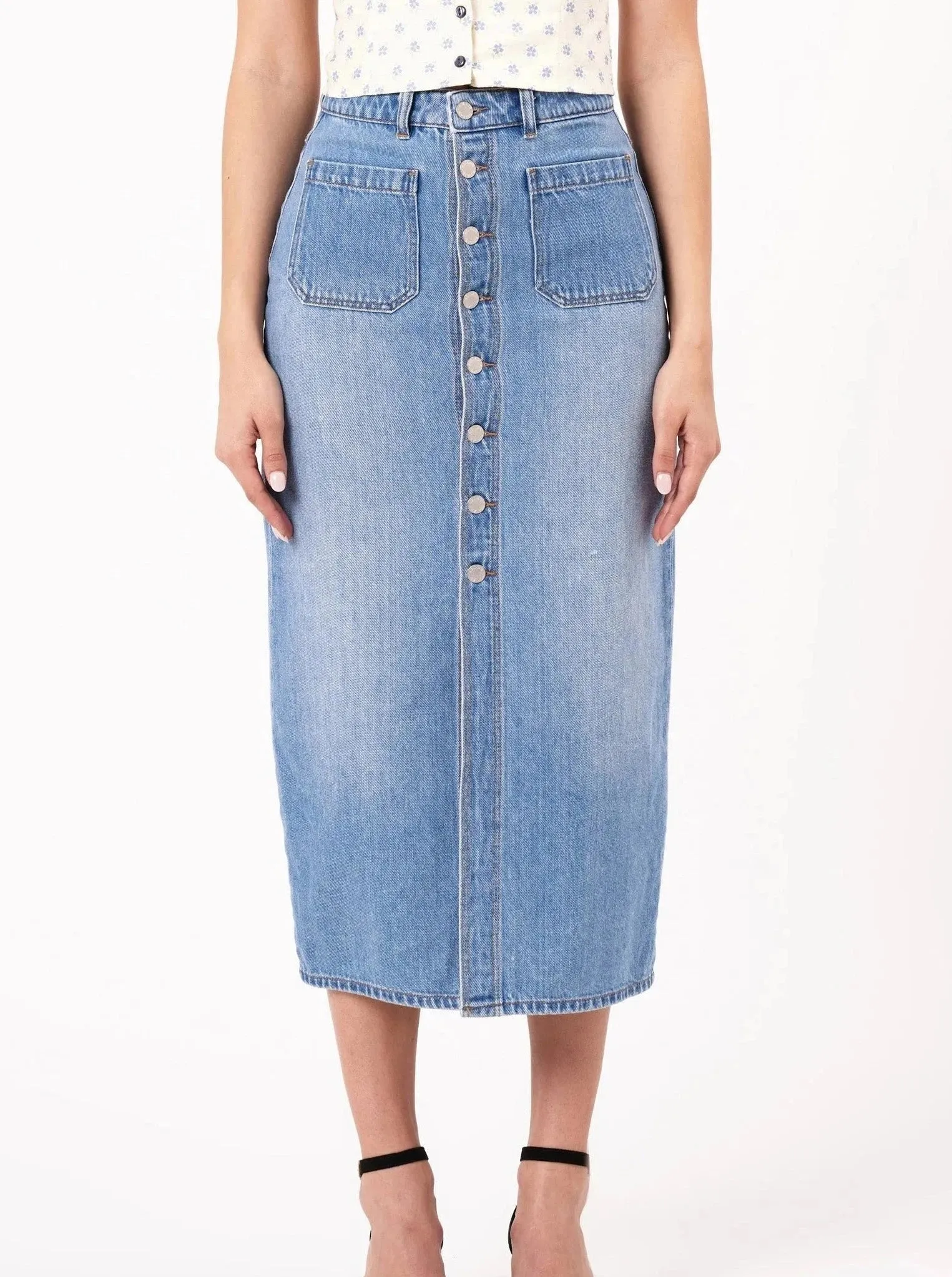 Sailor Skirt- Mid Vintage Blue