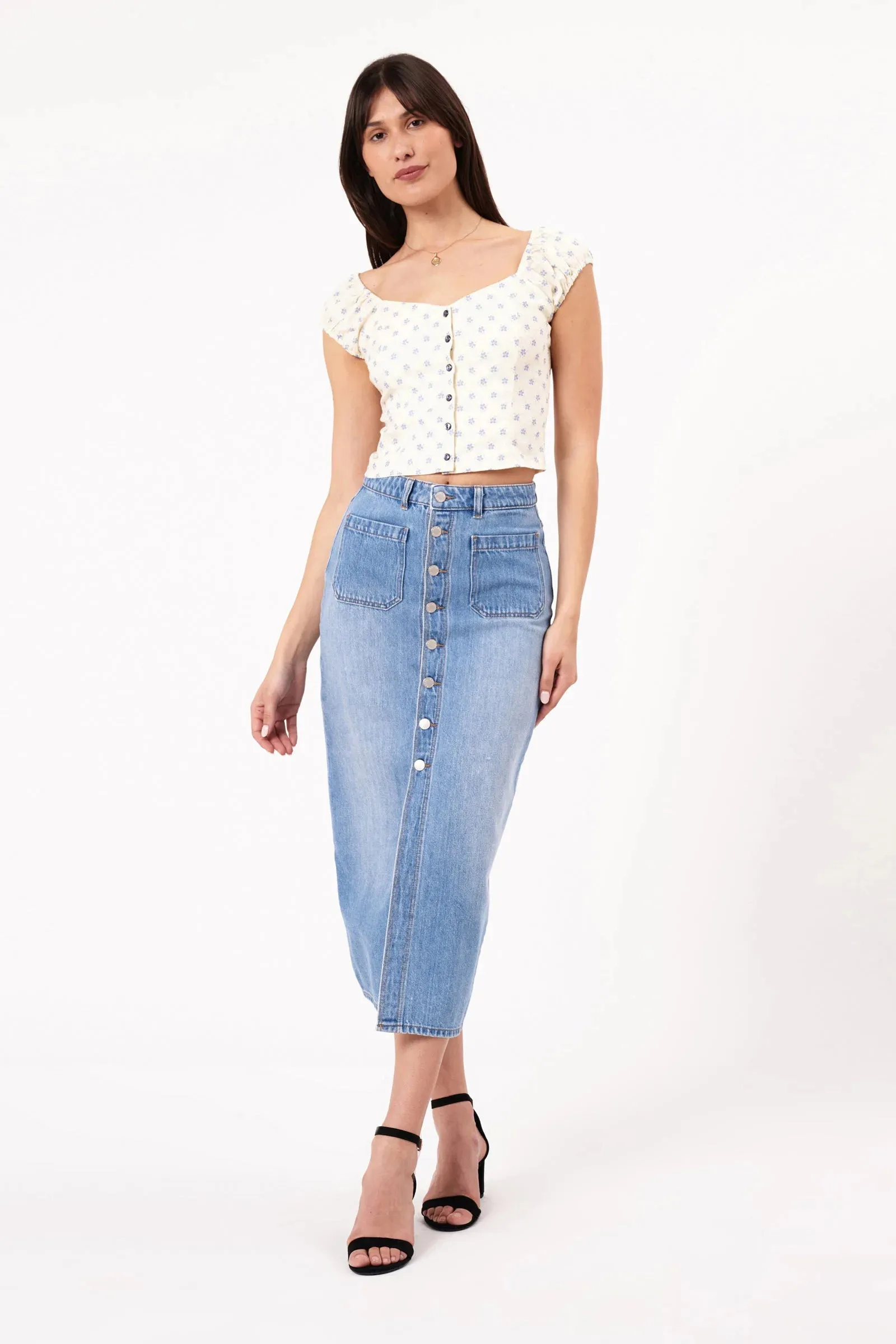 Sailor Skirt- Mid Vintage Blue