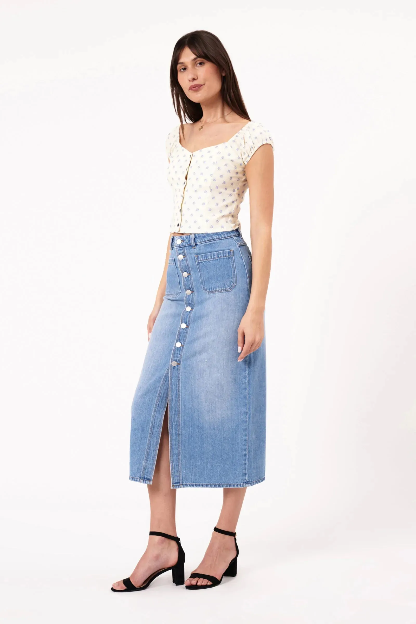Sailor Skirt- Mid Vintage Blue