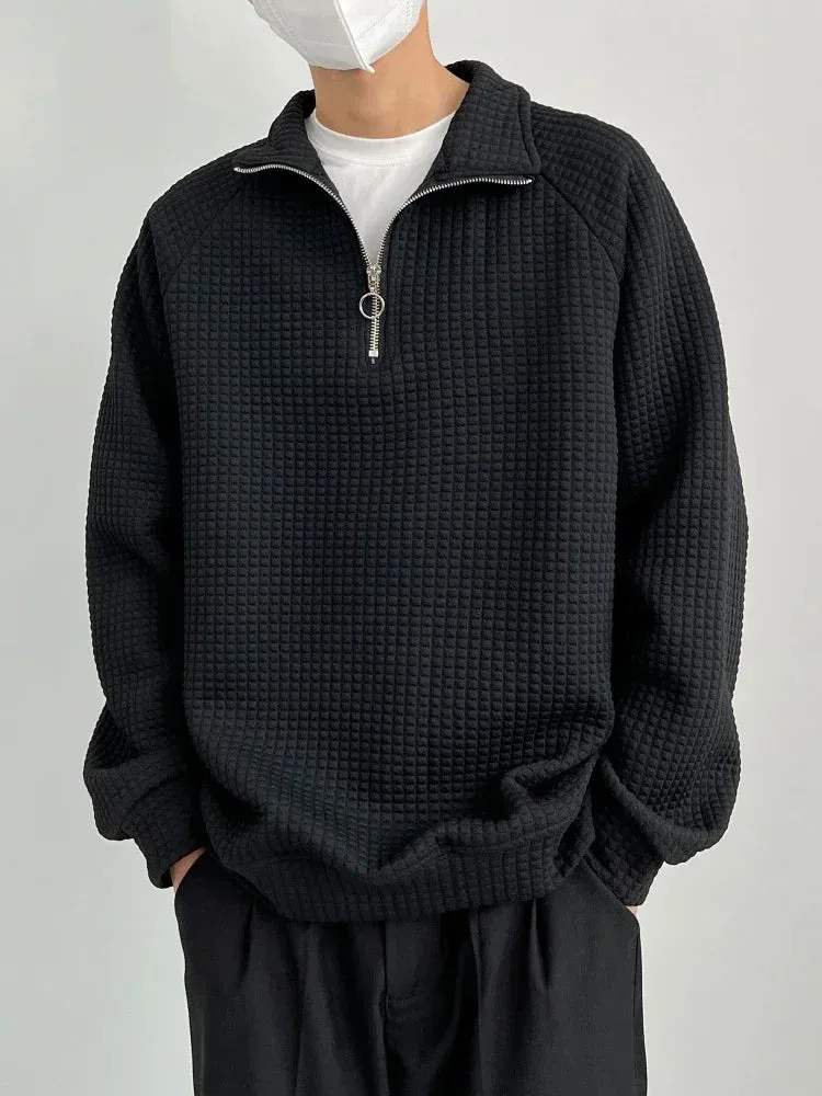 Sandros Polo Pullover | Bequemer Freizeit-Herrenpullover mit Reißverschluss