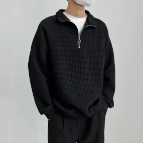Sandros Polo Pullover | Bequemer Freizeit-Herrenpullover mit Reißverschluss