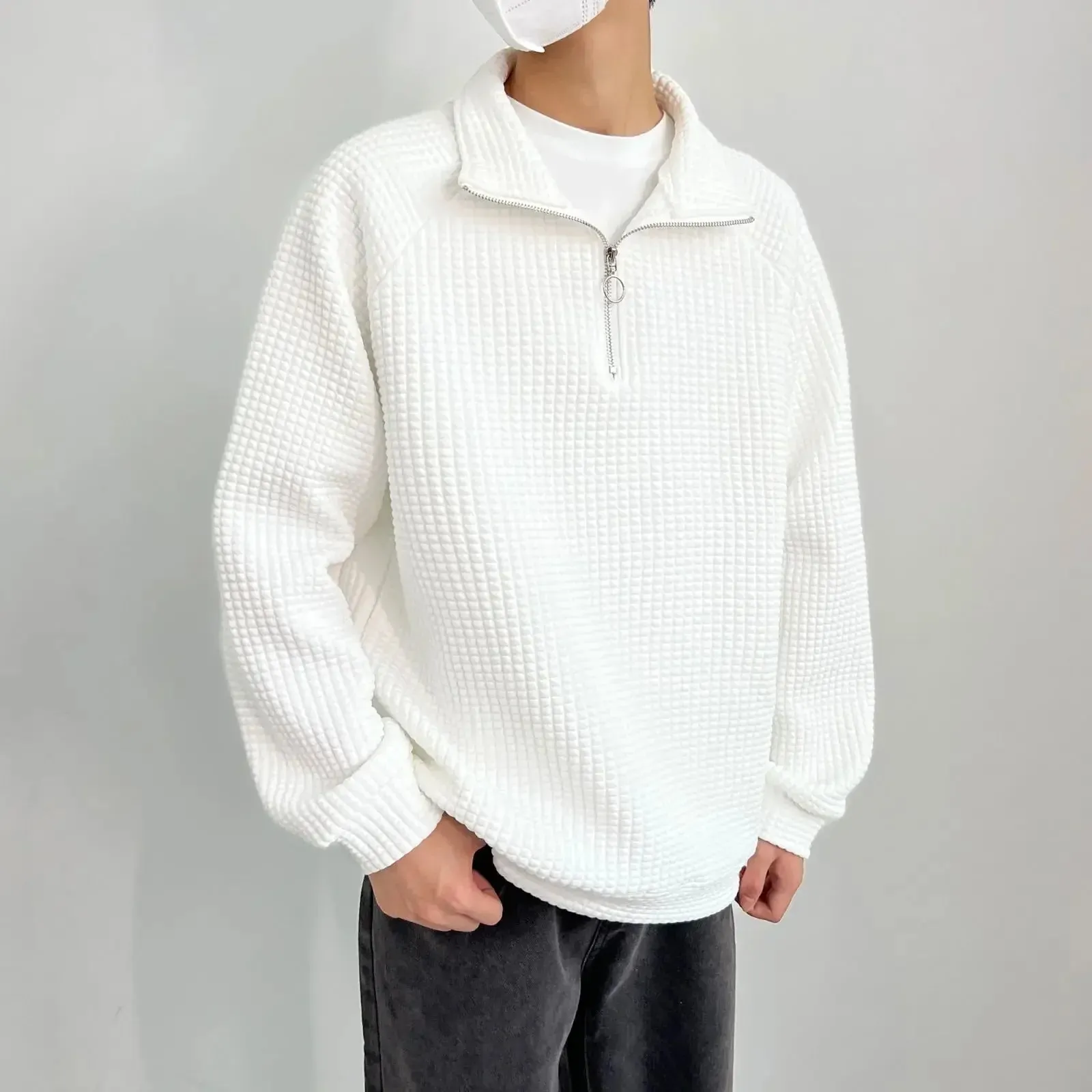 Sandros Polo Pullover | Bequemer Freizeit-Herrenpullover mit Reißverschluss
