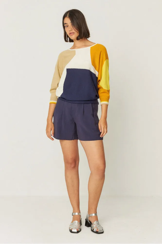 SKFK Naike Navy & Yellow Sweater