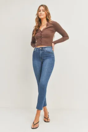 SKINNY JEANS WITH SCISSOR CUT