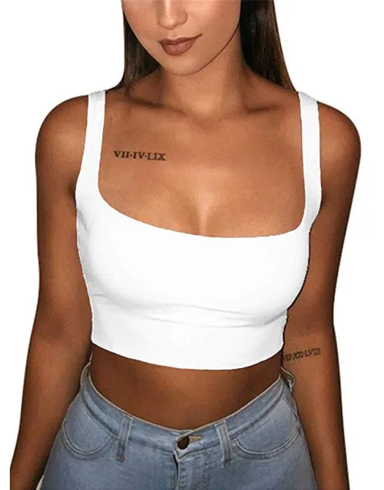 Square Neck Crop Top