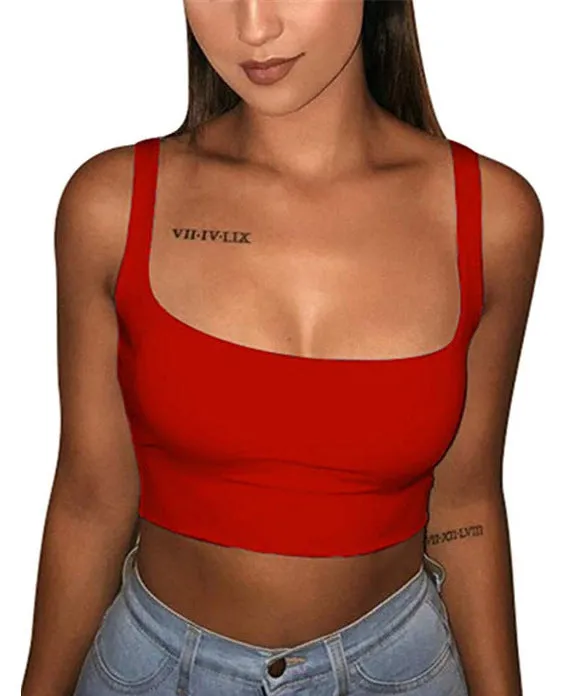 Square Neck Crop Top