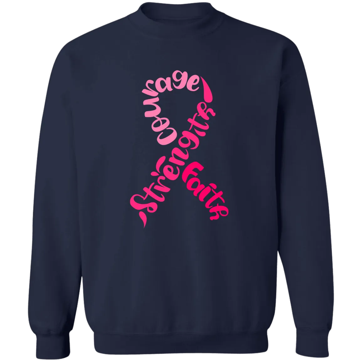 Strength, Courage & Faith Union Crewneck Pullover Sweatshirt