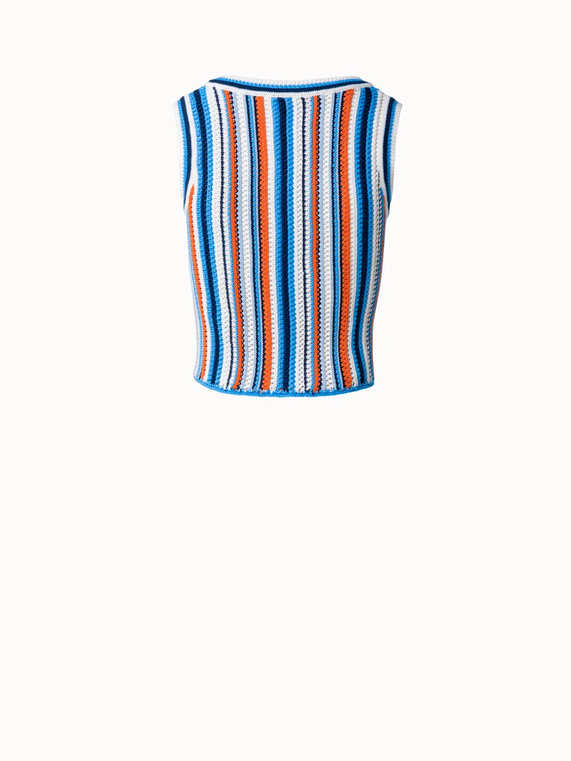 Striped Short Knit Top