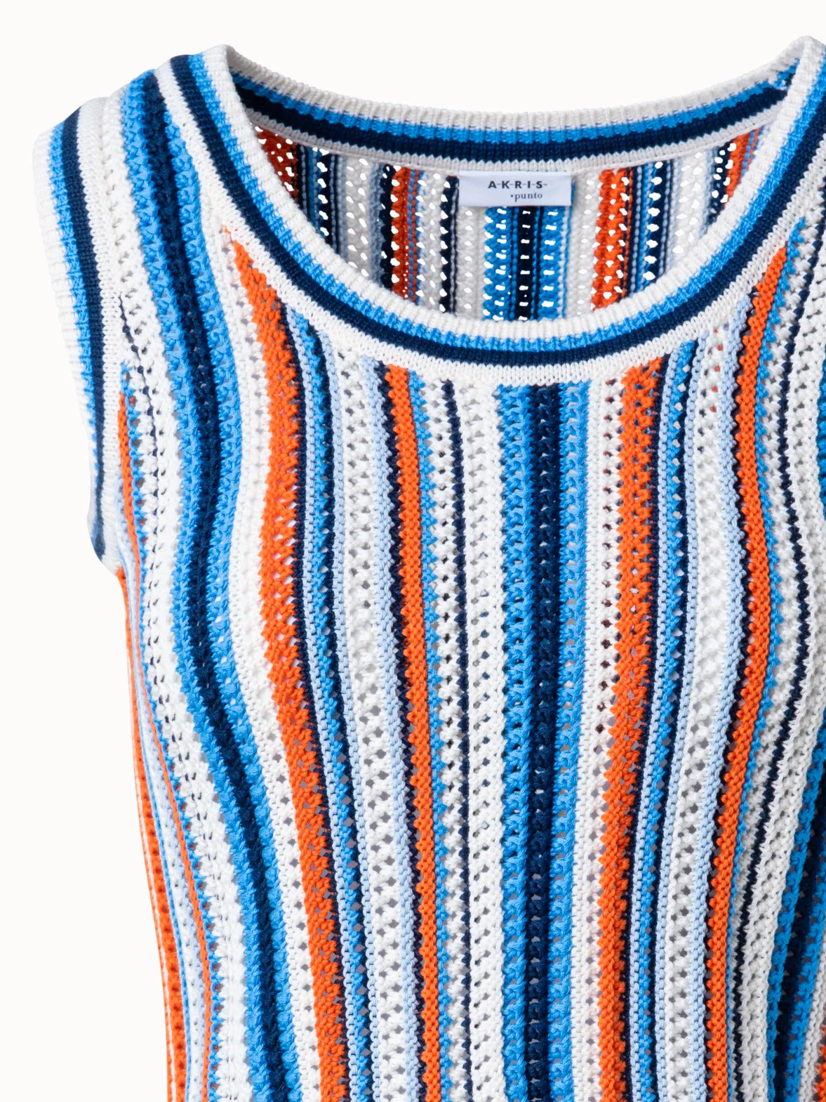 Striped Short Knit Top