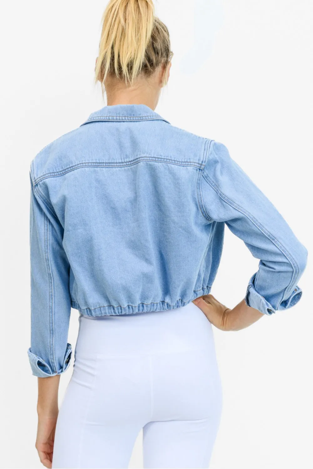 Style Cropped Denim Jacket