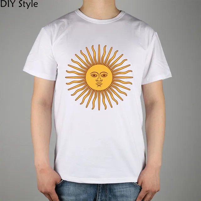 Sun Argentina ABC T-shirt cotton Lycra top Fashion Brand t shirt men new
