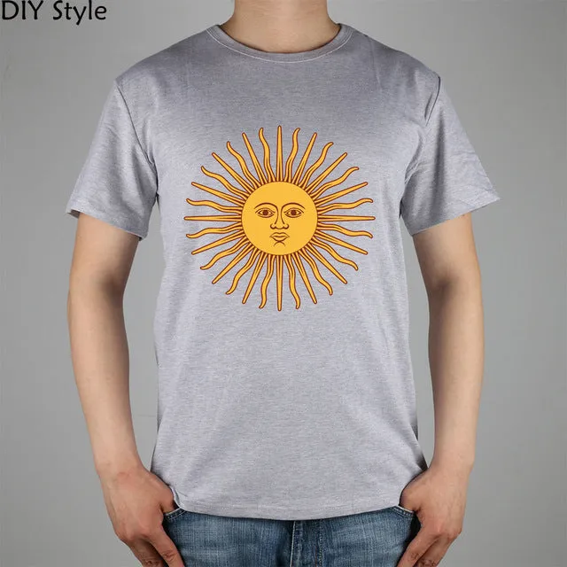 Sun Argentina ABC T-shirt cotton Lycra top Fashion Brand t shirt men new