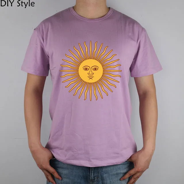 Sun Argentina ABC T-shirt cotton Lycra top Fashion Brand t shirt men new