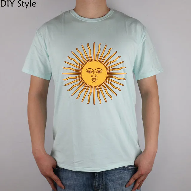 Sun Argentina ABC T-shirt cotton Lycra top Fashion Brand t shirt men new