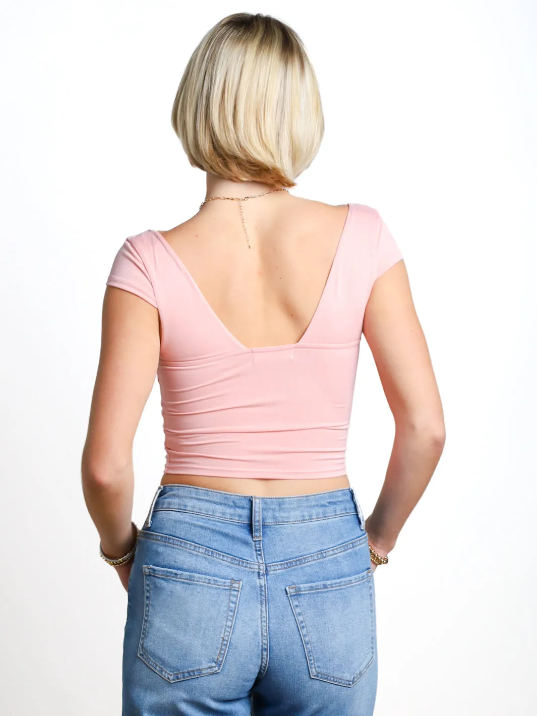 Taking Compliments Cap Sleeve Top