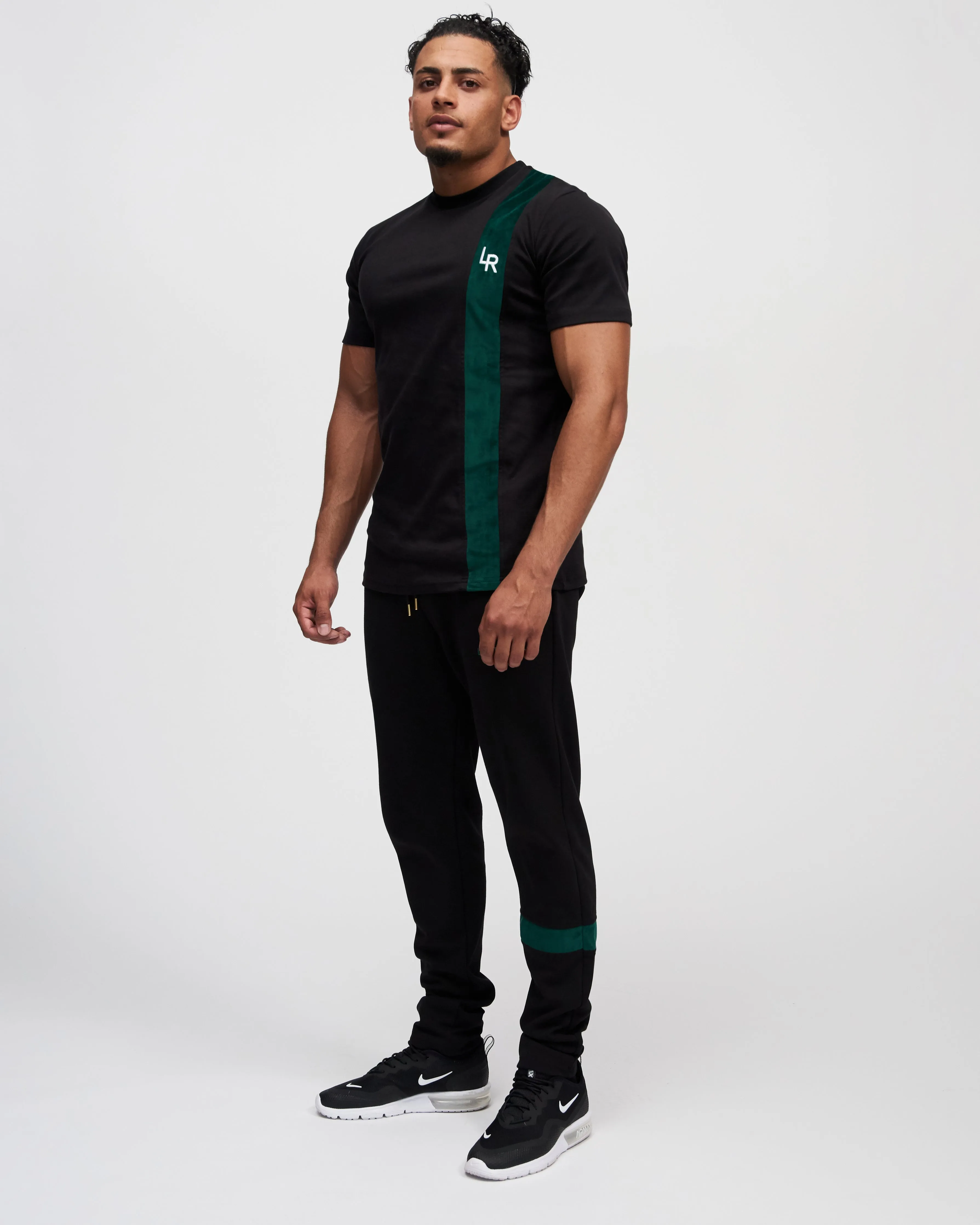 TEE 'LR' - BLACK / GREEN