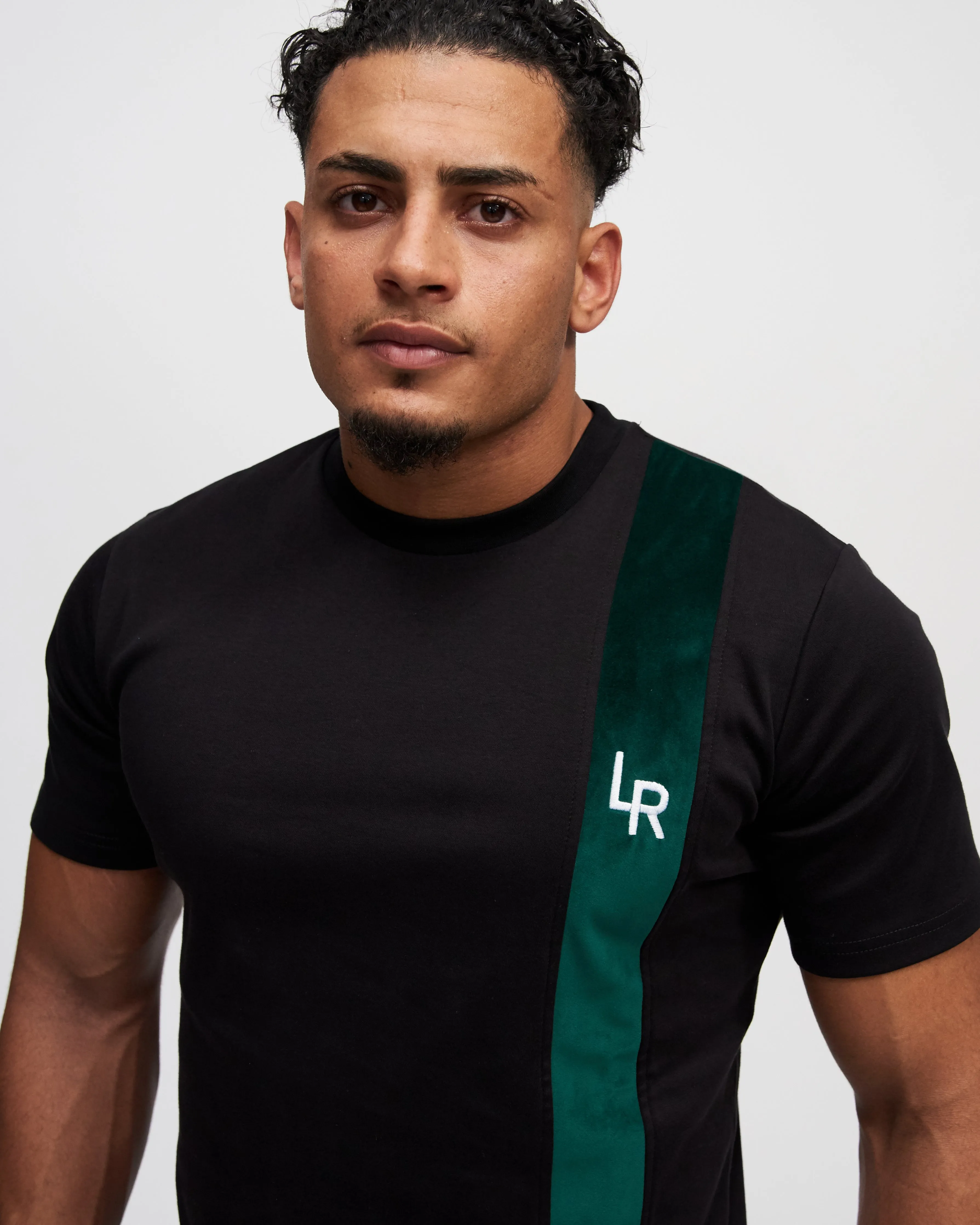 TEE 'LR' - BLACK / GREEN