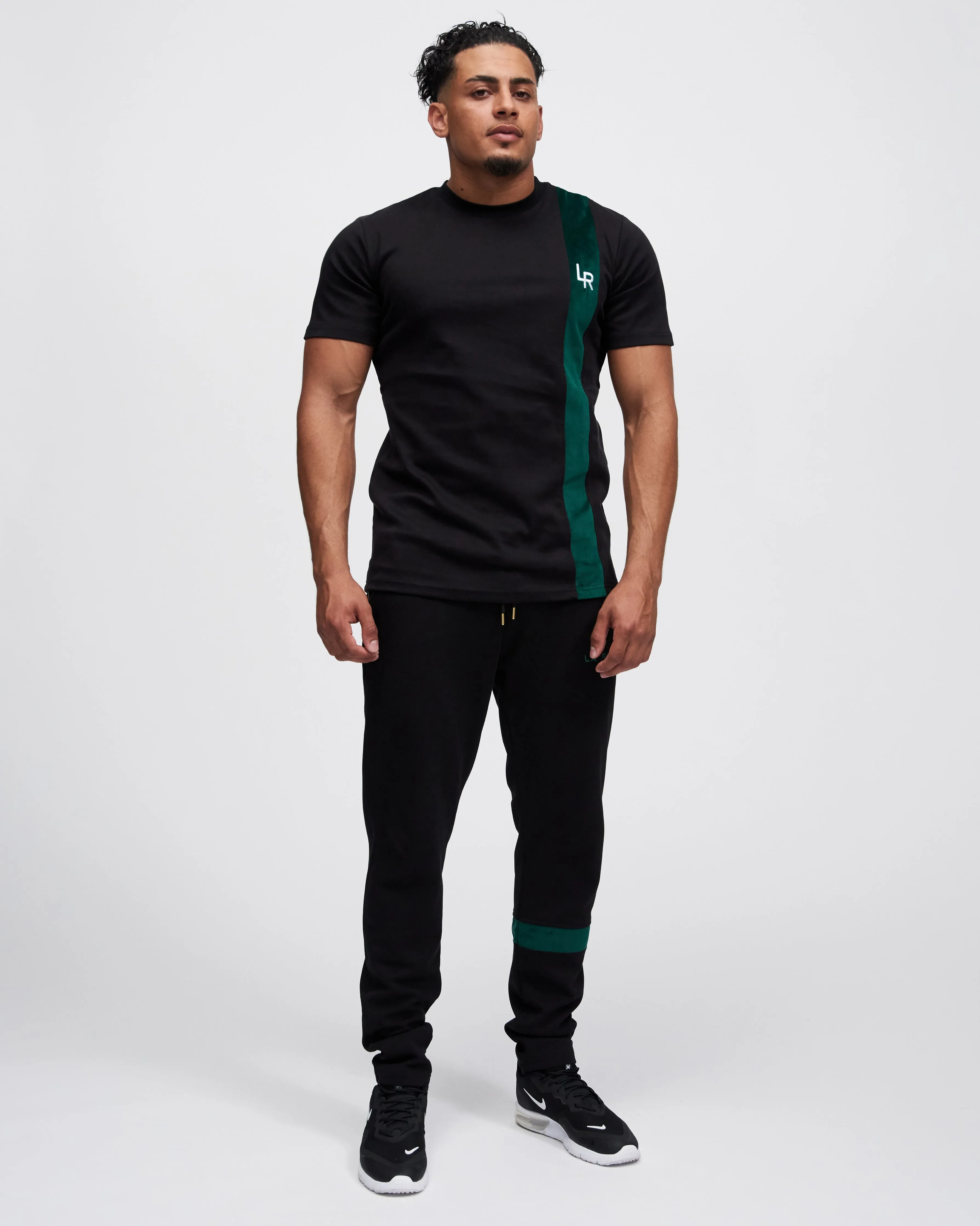 TEE 'LR' - BLACK / GREEN