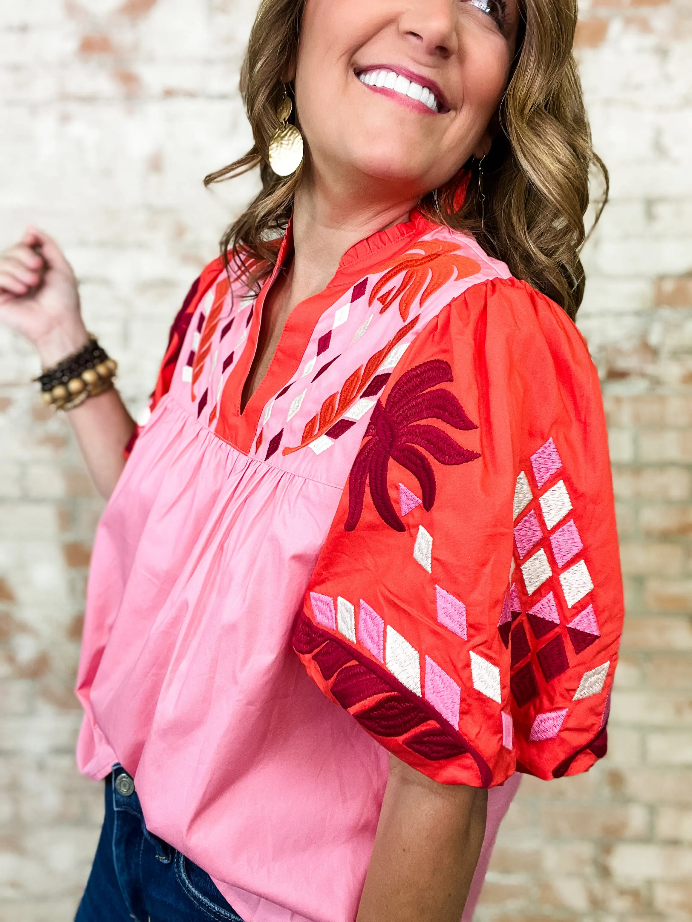 THML Cayleigh Embroidered Top - FINAL SALE