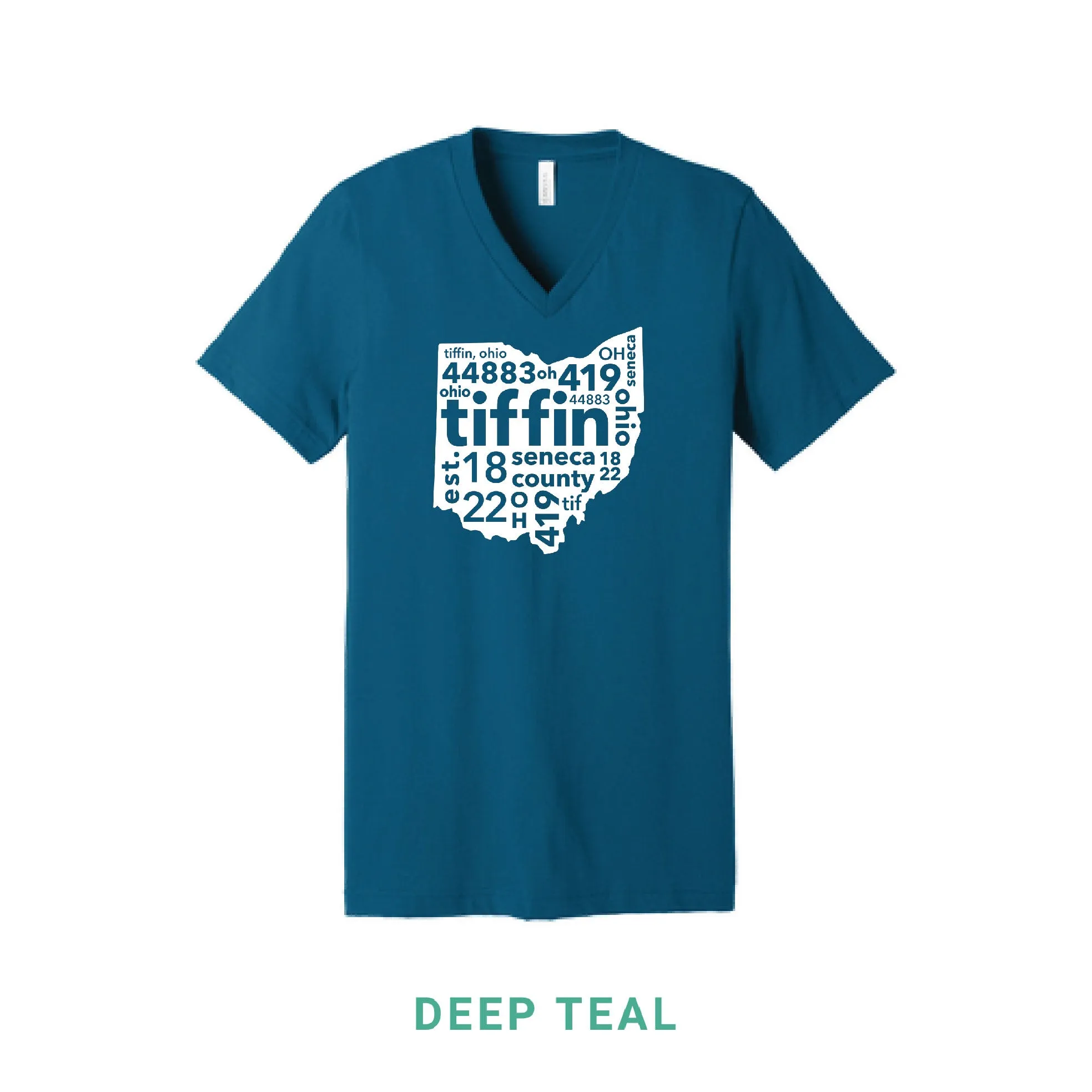 Tiffin Ohio V Neck T-Shirt