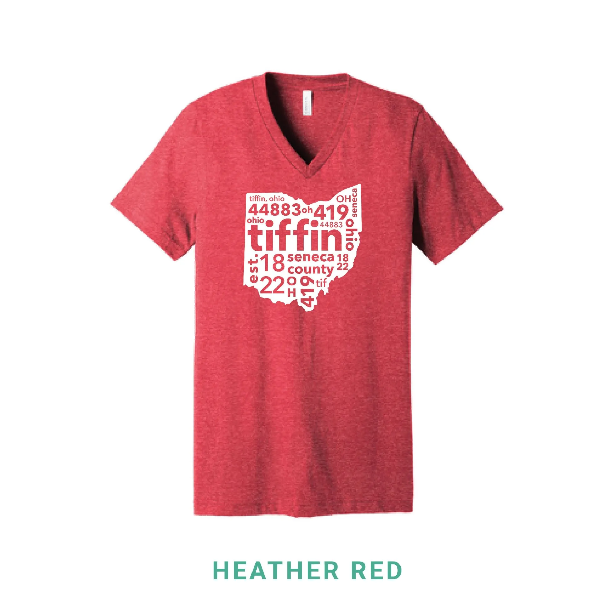Tiffin Ohio V Neck T-Shirt
