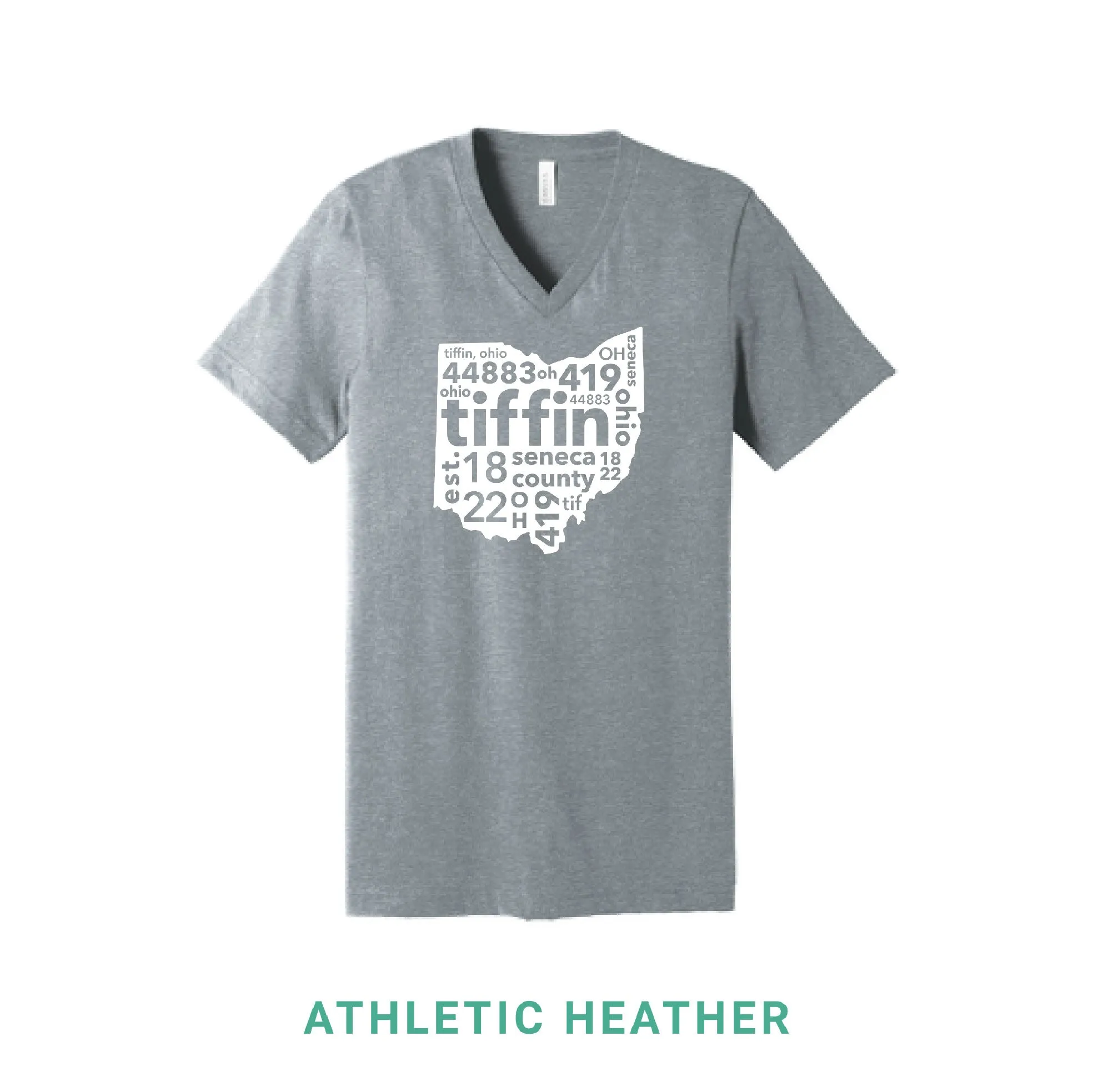 Tiffin Ohio V Neck T-Shirt