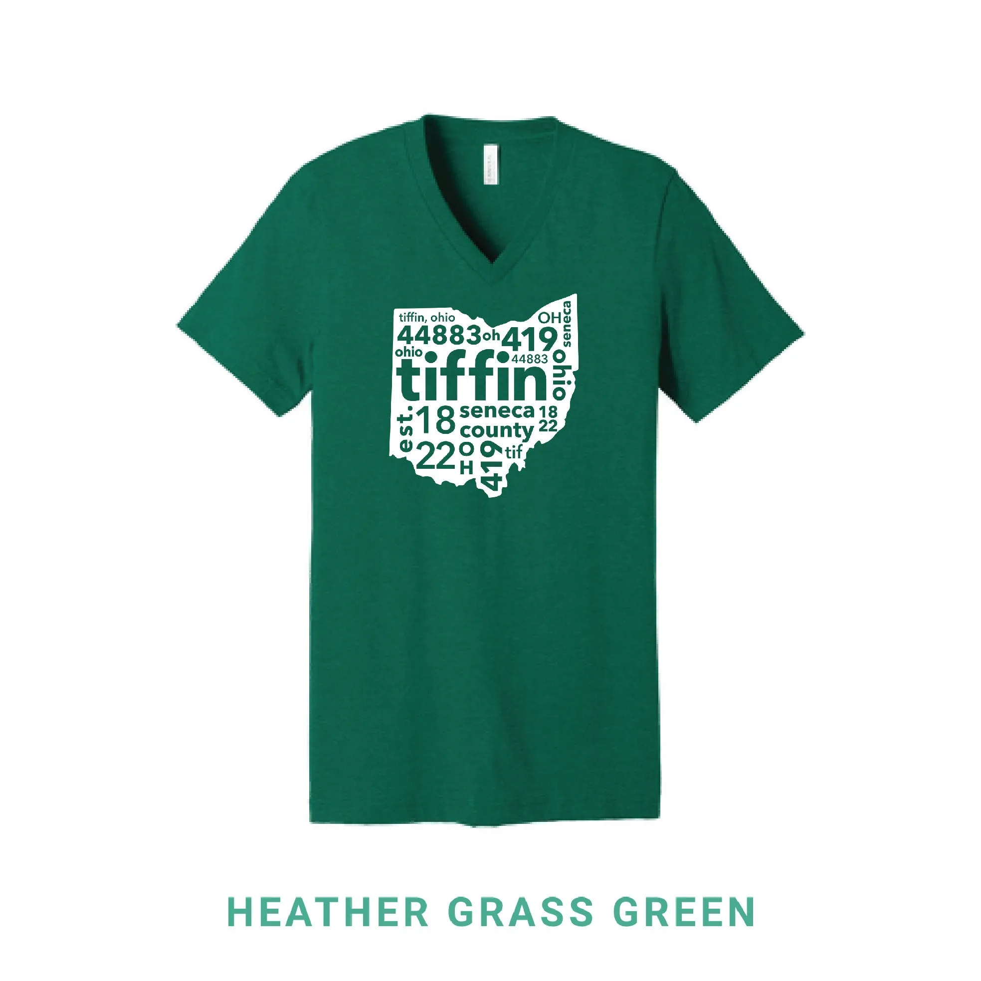 Tiffin Ohio V Neck T-Shirt