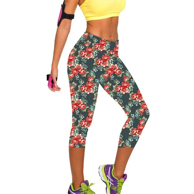 TOIVOTUKSIA Leggings for Women Capris Leggins High Waist Exercise Female Elastic Stretchy Leggings Slim Trousers M-XXL