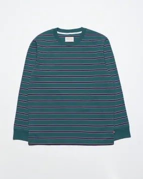 Tres Stripe T-Shirt - Deep Teal / Purple