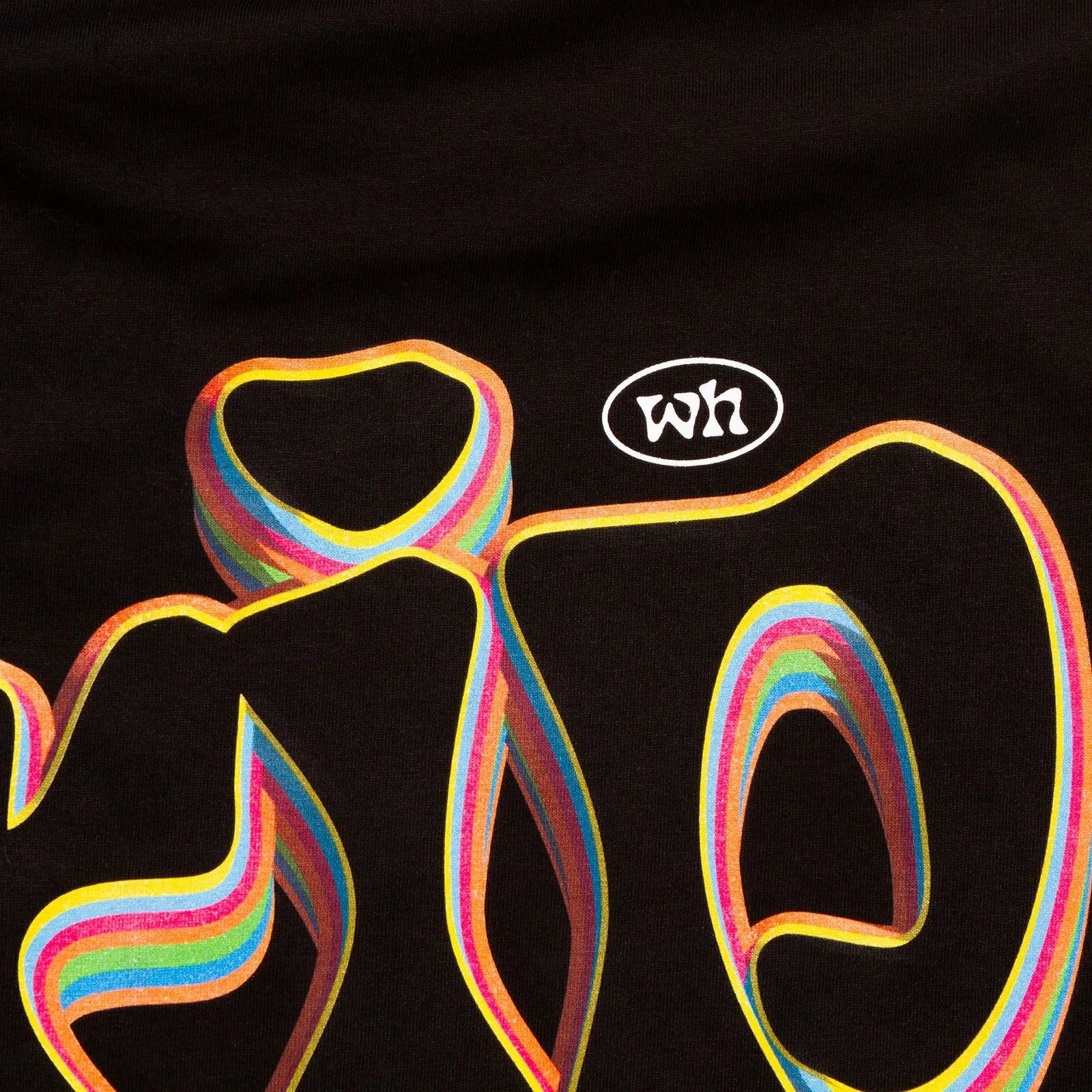 Trippy Back Print - Tshirt - Black
