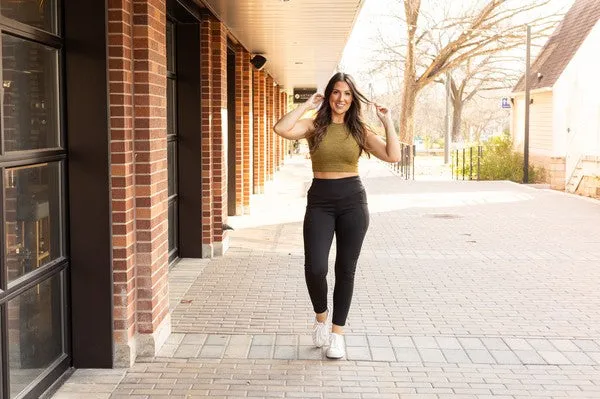 Tummy Control Full Length Leggings with Pockets
