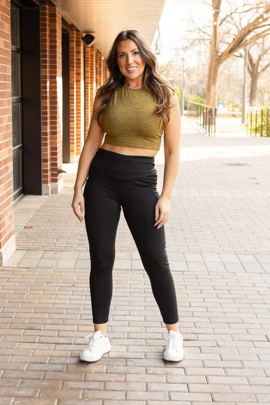 Tummy Control Full Length Leggings with Pockets